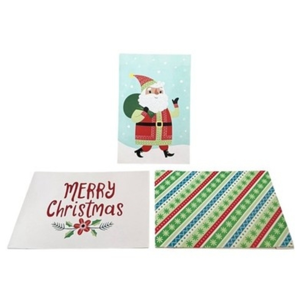 Christmas Holiday Gift Boxes Set of 3 Shirt Box Style 14x9.25" New